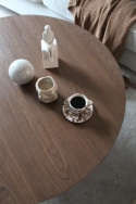 Stolik kawowy \'Rounded\' Okrągły 100cm - Orzech