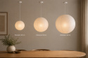 Lampa ryżowa \'Lycka\' - Biała 50cm
