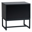 Stolik nocny \'Line\' - Dąb/Czarny