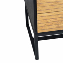 Stolik nocny \'Line\' - Dąb/Czarny