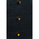 Komoda \'Lux\' - Czarna/Mosiądz