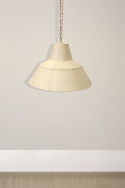 Lampa fabryczna vintage - Antyk biały/Patyna