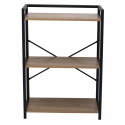 Półka \'Tre\' - Czarna/Drewno