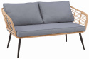 Sofa ogrodowa \'Sardinia\' - Naturalna/Szara