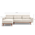 Sofa z funkcją spania \'Texas\' - Beżowy