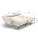 Sofa z funkcją spania \'Texas\' - Beżowy