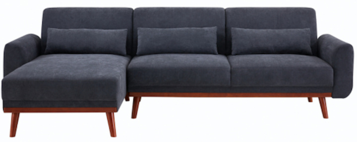 Sofa z funkcją spania \'Texas\' - Ciemnoszary w grupie Meble / Sofy / Sofy z funkcją spania w Reforma (MLM-502580)