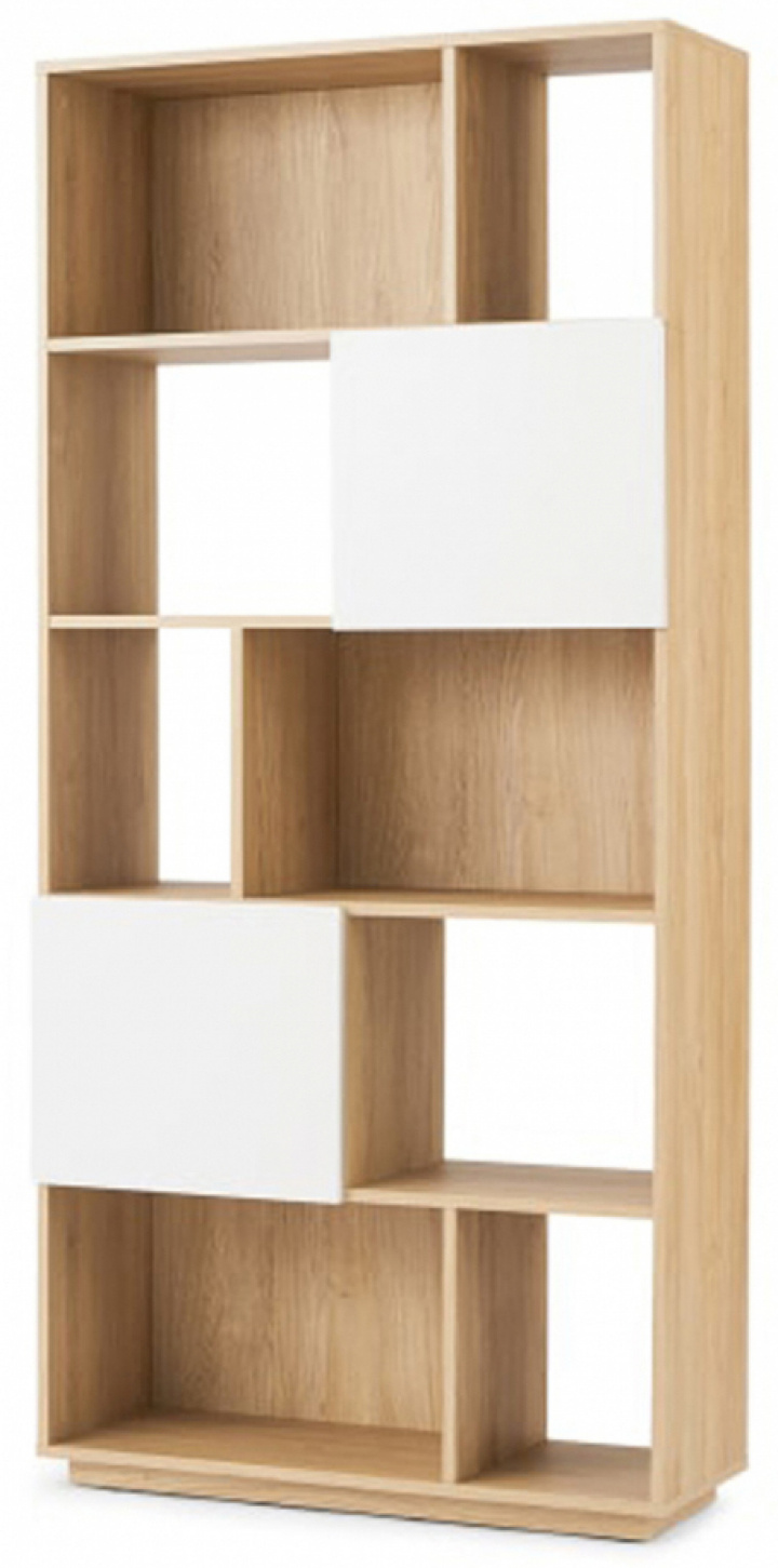 Regał \'Nevada\' 80x173 - Dąb/Biały w grupie Meble / Półki i przechowywanie / Regały na książki w Reforma (NEVADABS01-white)