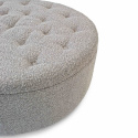 Pufa \'Dimple\' Okrągła 100cm - Szara