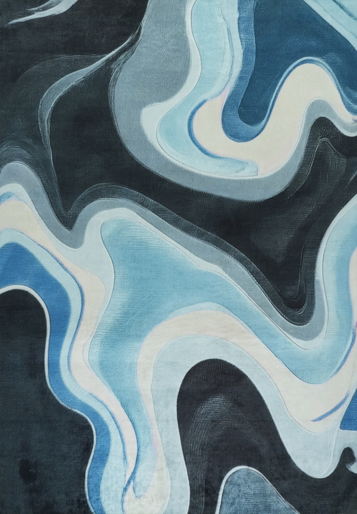 Dywan \'Seleren\' - niebieski/wielokolorowy w grupie Wystrój / Dywany w Reforma (RG01-15)