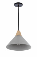 Lampa sufitowa \'Morris\' - Drewno/Cement