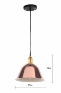 Lampa sufitowa \'Rose\' - Różowe złoto