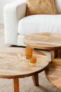 Stolik kawowy Vintage Okrągły 65cm - Natur