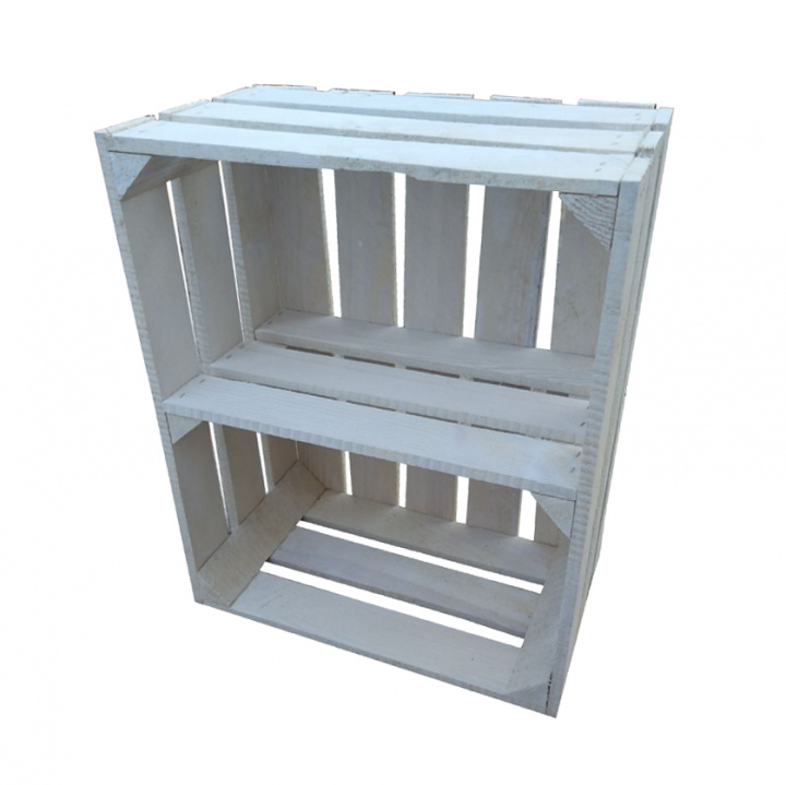 Skrzynka drewniana \'Torv\' - Biała w grupie Meble / Półki i przechowywanie / Skrzynie i kosze w Reforma (S22-wooden-C)