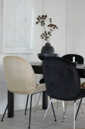 Krzesło \'Lux\' - Czarne/Srebrne
