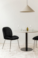 Krzesło \'Lux\' - Czarne/Srebrne