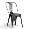 Krzesło \'Montmartre\' - Rustykalna stal