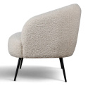 Fotel \'Capri\' - Biały/Boucl&eacute;