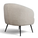 Fotel \'Capri\' - Biały/Boucl&eacute;