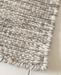 Dywan wełniany \'Dhurry\' 60x120cm - Szary