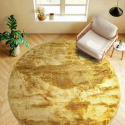 Okrągły dywan \'Aranga Super Soft\' 80cm - Żółty