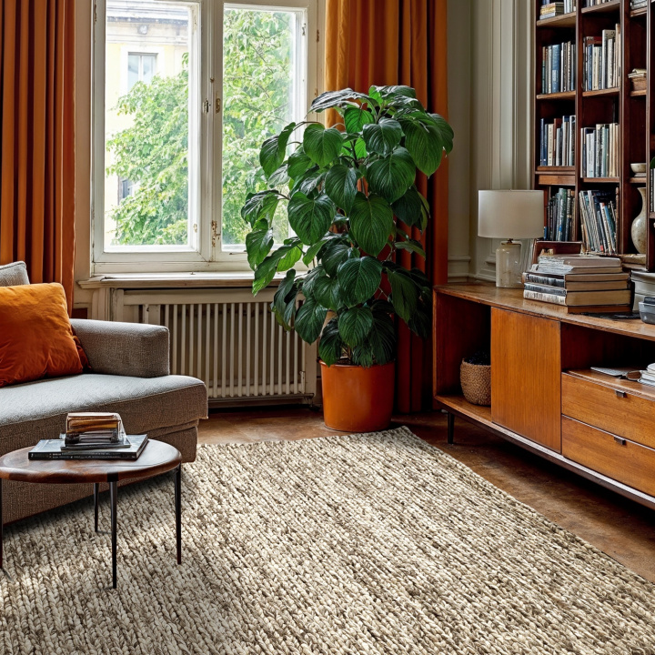 Dywan wełniany „Talvia Braided Wool” – naturalny w grupie Dywany / Dywany wełniane w Reforma (V1020110)
