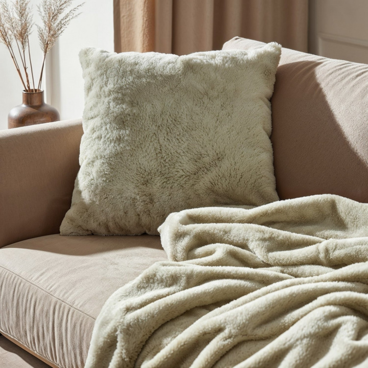 Narzuta \'Aranga Super Soft Throw” 130x170cm – jasnozielona w grupie Wystrój / Tekstylia / Kocyki i pledy w Reforma (V10201572)