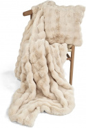 Narzuta \'Aranga Bubble Throw” 130x170cm – beżowa