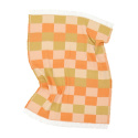 Krata \'Audrey Check\' 130x170cm - Beż/żółty/pomarańczowy