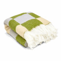 Krata \'Audrey Check\' 130x170cm - Beż/Zielony/Fioletowy