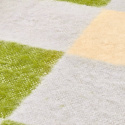 Krata \'Audrey Check\' 130x170cm - Beż/Zielony/Fioletowy