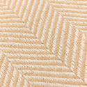 Koc bawełniany \'Denisa Fishbone\' 130x170cm - Beżowo-biały