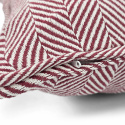 Poszewka na poduszkę \'Denisa Fishbone\' 45x45cm - Czerwony/biały