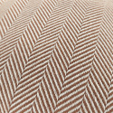 Poszewka na poduszkę \'Denisa Fishbone\' 45x45cm - Brązowy/biały