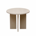 Stolik kawowy \'Créme\' Okrągły 55 cm - Biały pigmentowany