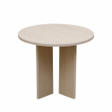 Stolik kawowy \'Créme\' Okrągły 55 cm - Biały pigmentowany