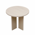 Stolik kawowy \'Créme\' Okrągły 55 cm - Biały pigmentowany