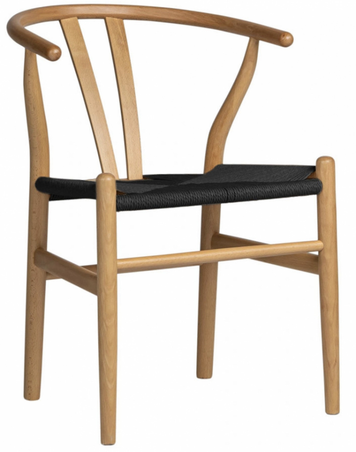 Krzesło \'Alta\' - Naturalny/Czarny w grupie Meble / Meble do siedzenia / Krzesła w Reforma (WS-8651A-Blacknatural-NEW)