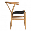 Krzesło \'Alta\' - Naturalny/Czarny