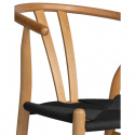 Krzesło \'Alta\' - Naturalny/Czarny