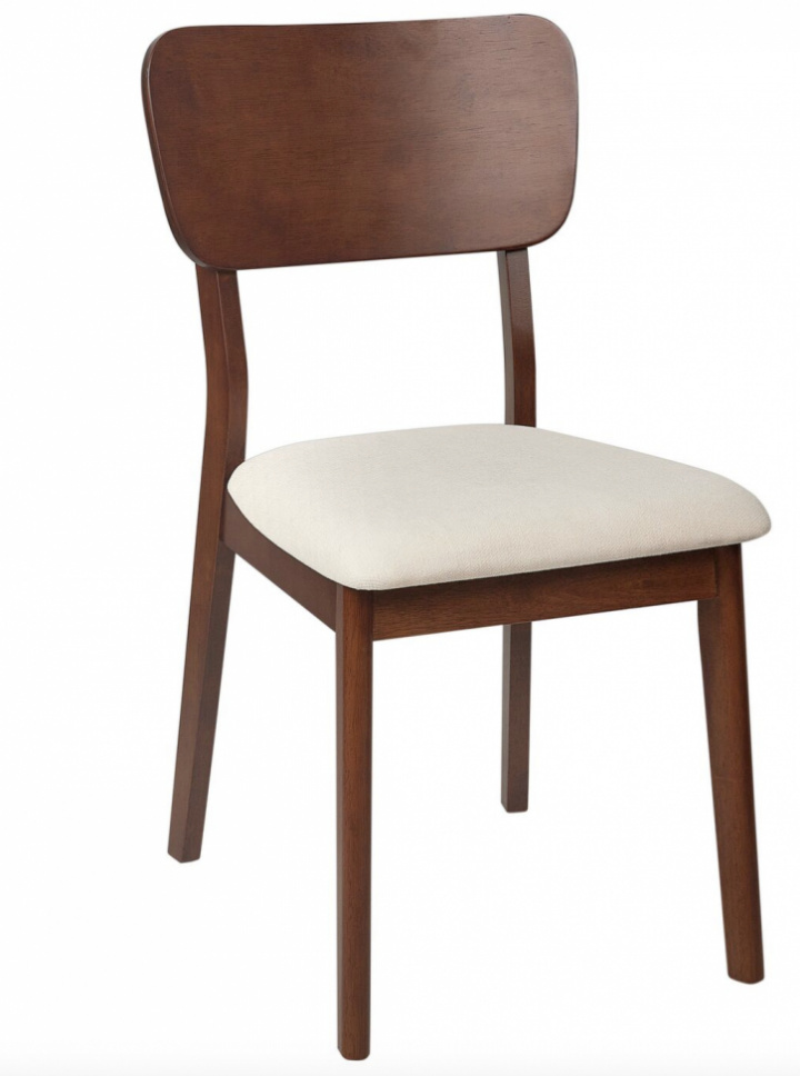 Krzesło \'Larvik\' - Orzech/beżowy w grupie Meble / Meble do siedzenia / Krzesła w Reforma (WS-ND002-walnut-beige)