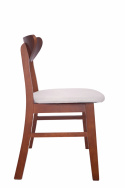 Krzesło \'Asta\' - Orzech/Biały