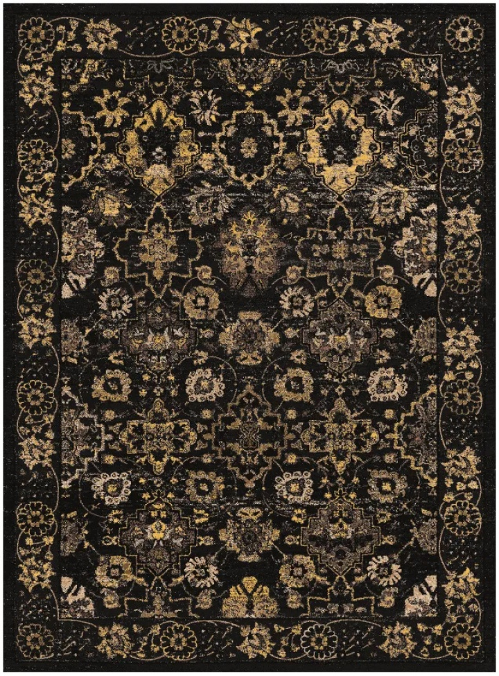 Dywan Wilton \'Fernana\' 130x190cm - Czarny/Złoty w grupie Wystrój / Dywany / Woven rugs w Reforma (X10116737)