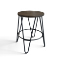 Stołek \'Rustic\' 45cm - Drewno/Stal