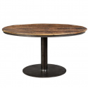 Okrągły stół \'Jack\' - Drewno z recyklingu/Żelazo