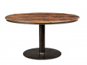 Okrągły stół \'Jack\' - Drewno z recyklingu/Żelazo