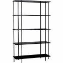 Regał \'Simple\' 5 półek - Czarny